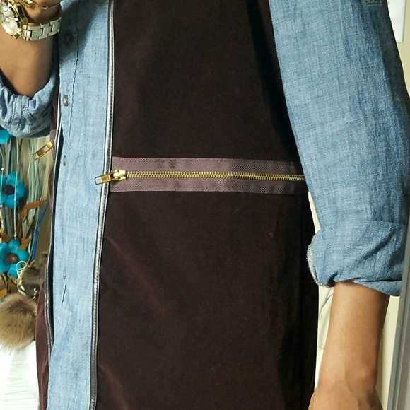 Open Front Faux Leather Vest Career Casual - Picture 8 of 8